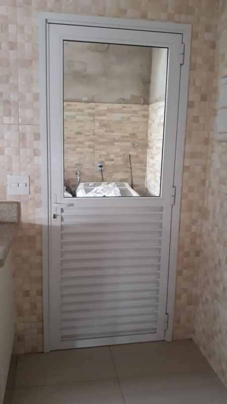 Porta de Alumínio para Cozinha Barato Rio Claro - Porta de Alumínio para Quarto